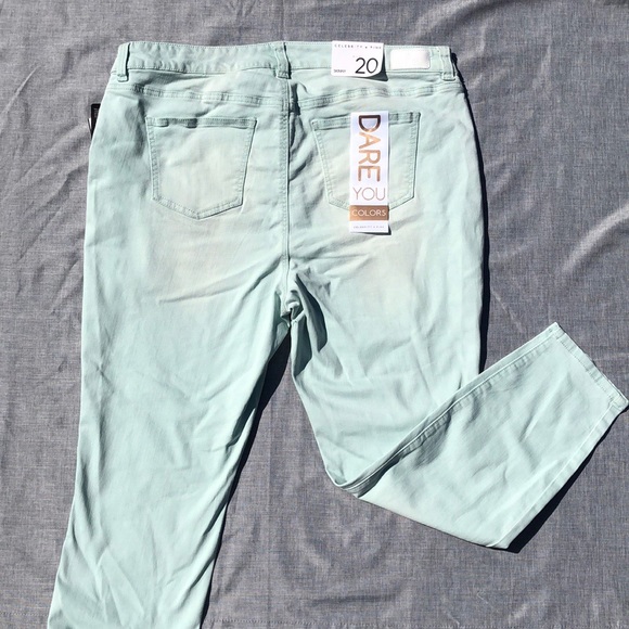 Only Size 20 Left Celebrity Pink Mint Skinny Jeans - Picture 5 of 6